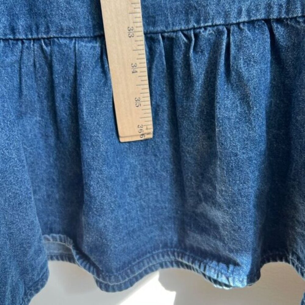 Blue Denim Midi Dress - Picture 9 of 14
